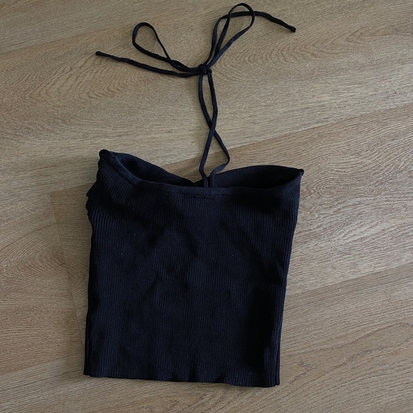 Black Ribbed Tank Top - Picture 2 of 2